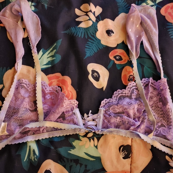 Light purple 2 piece sexy lingerie set - Picture 2 of 5